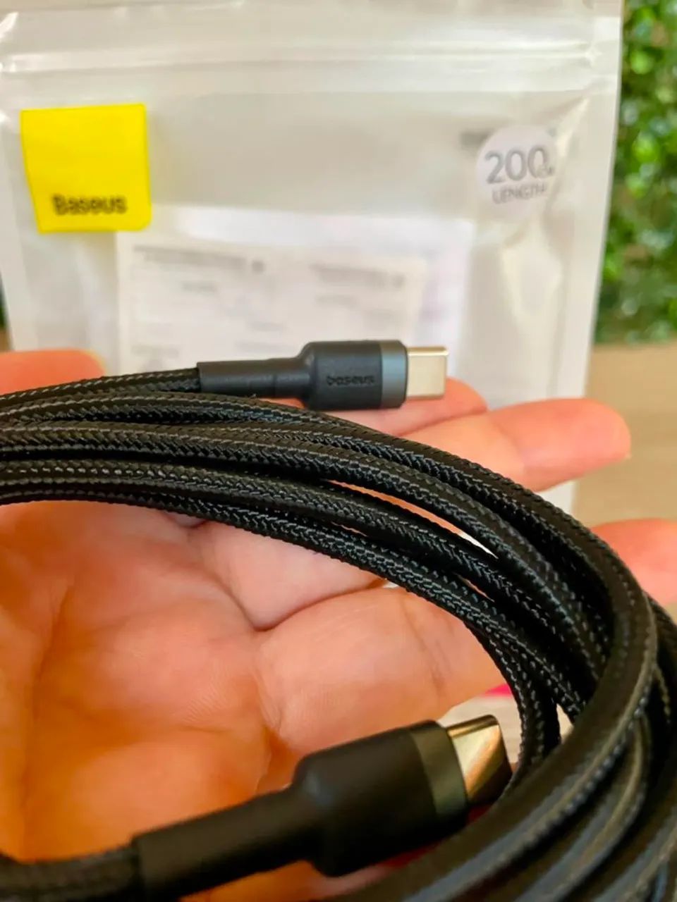 Cabo Baseus tipo C 60W 2M - Foto 3
