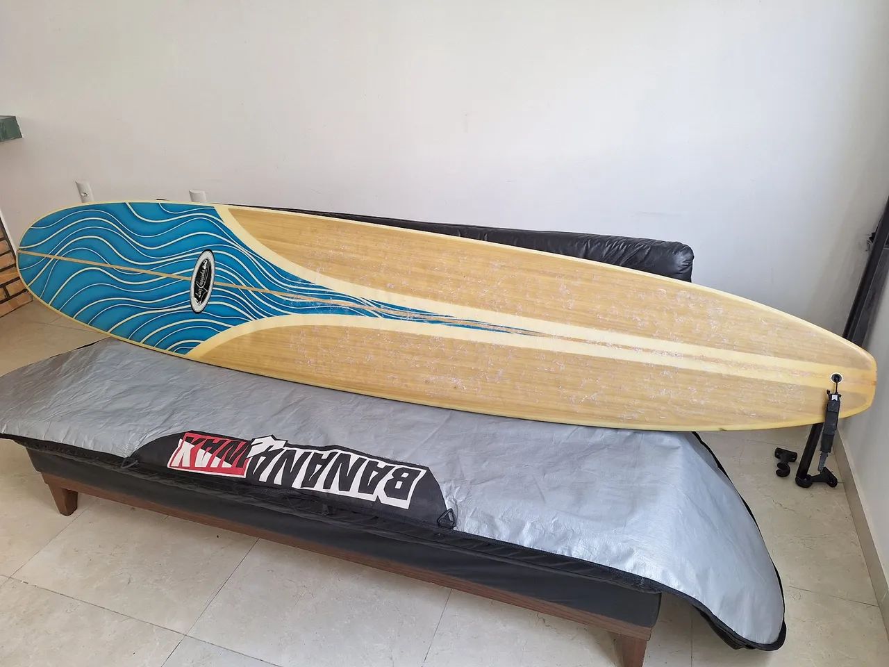 PRANCHA LONGBOARD 9'1 MAIS CAPA PROTETORA - Foto 4