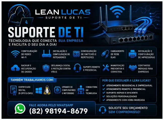 Técnico em Informática - Manutenção de Computadores e Notebooks