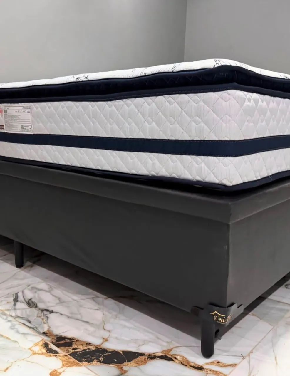 Cama Baú King bipartida Com Colchão Blue Molas ensacadas individualmente  - Foto 5