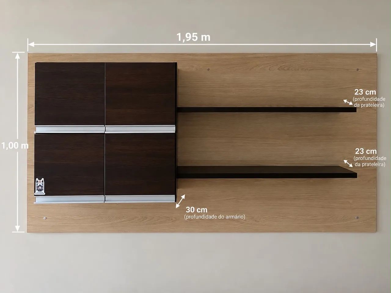 Rack para TV com painel  - Foto 3