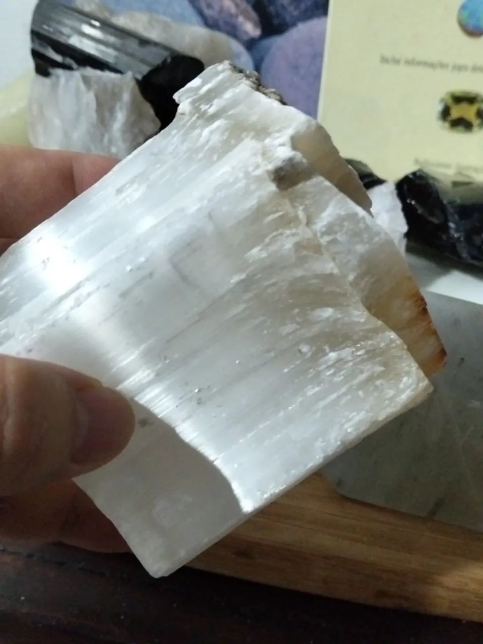 Arte em pedra branca coleção. 555g  - Foto 5