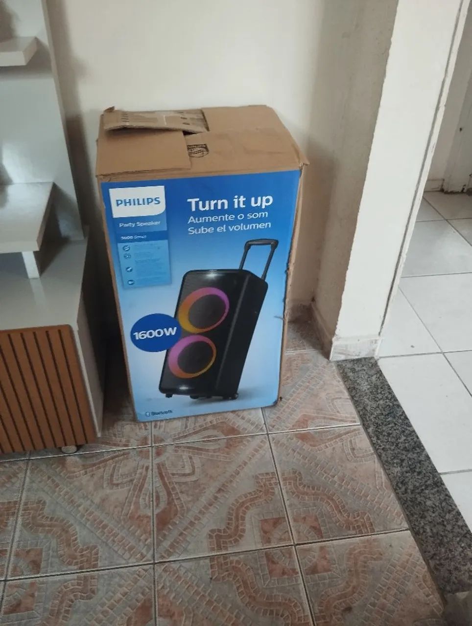 Caixa de Som Philips 1600W Nova na Caixa. - Foto 3