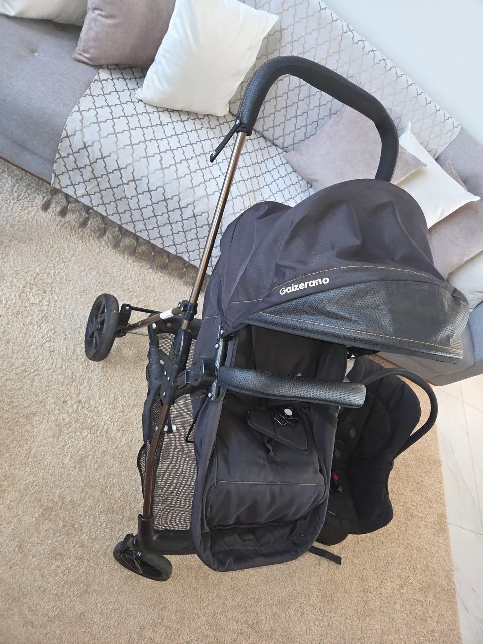 Carrinho e Bebê Conforto Moisés Galzerano - Foto 5
