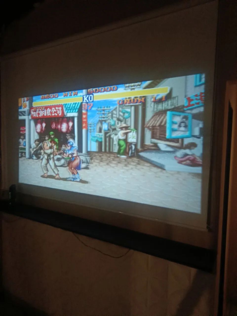 Tela para projetor retrátil 