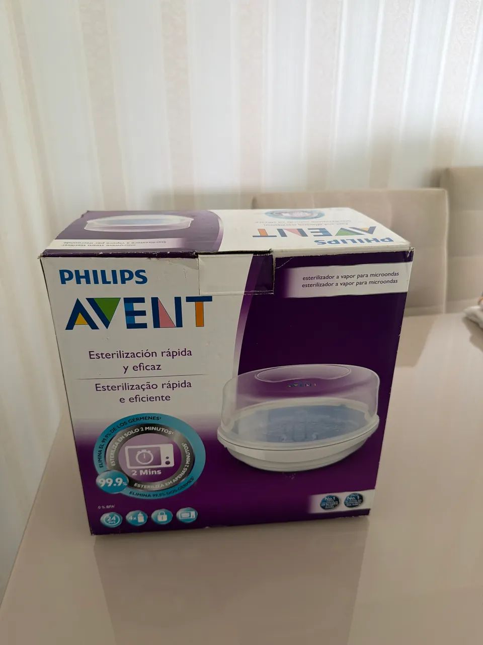 Esterilizador de microondas Avent seminovo - Foto 2