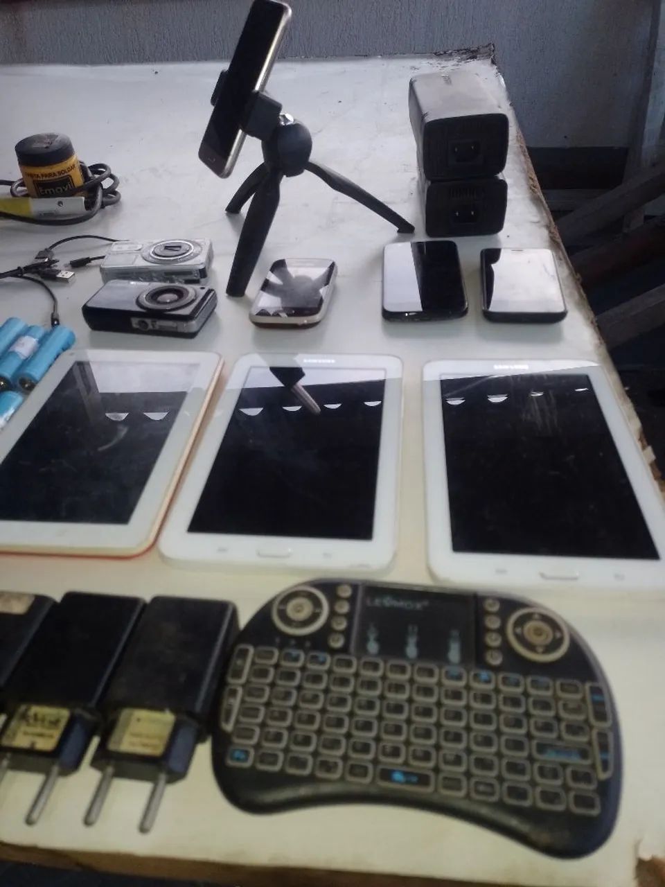 Kit Lote de material eletronico pilhas baterias celulas - Foto 2