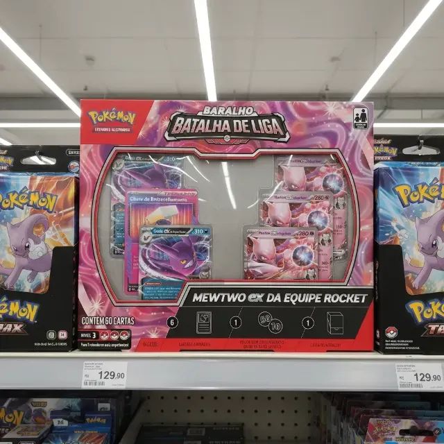 Cartas Pokémon Batalha Mewtwo Ex Equipe Rocket 60 Un Copag - Foto 2