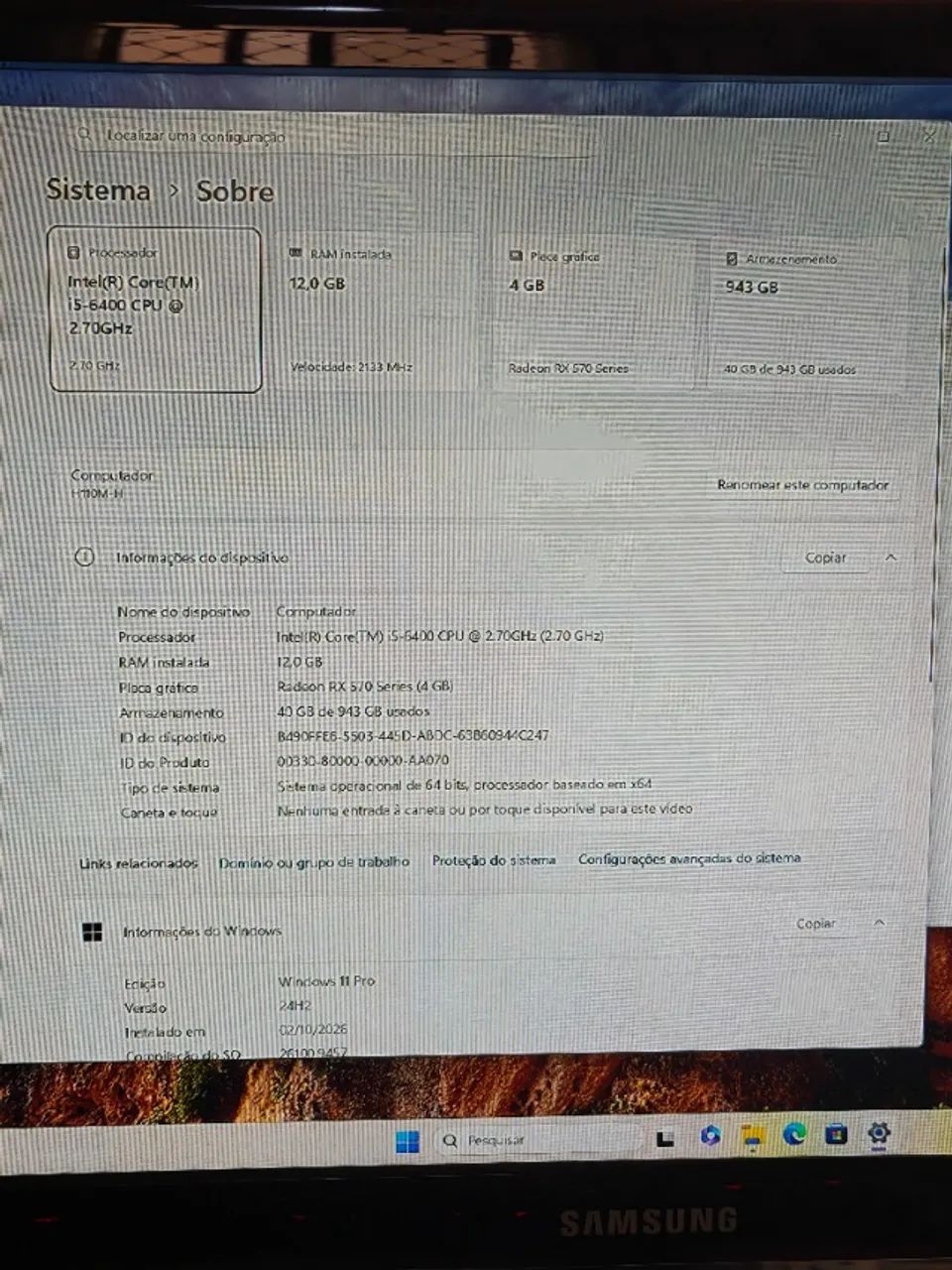 Computador i5, 12GB rx 570 - Foto 5