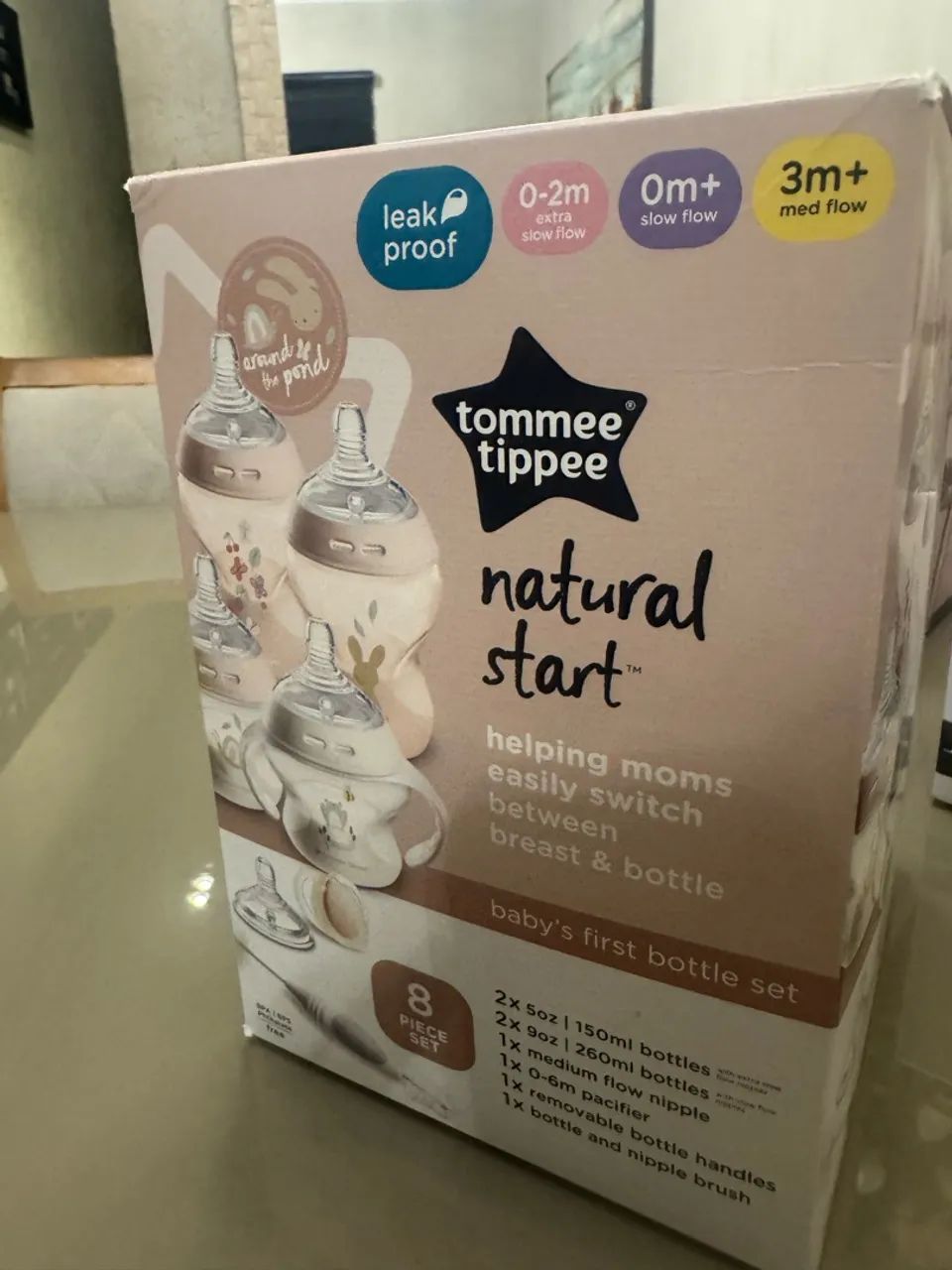 Kit mamadeira tommee tippee com válvula importado 