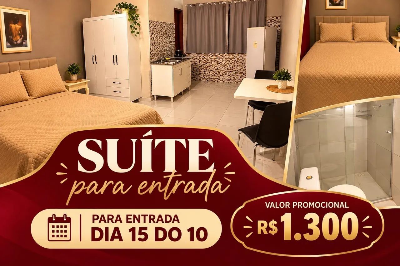 Kitnet tipo loft disponível para entrada IMEDIATA