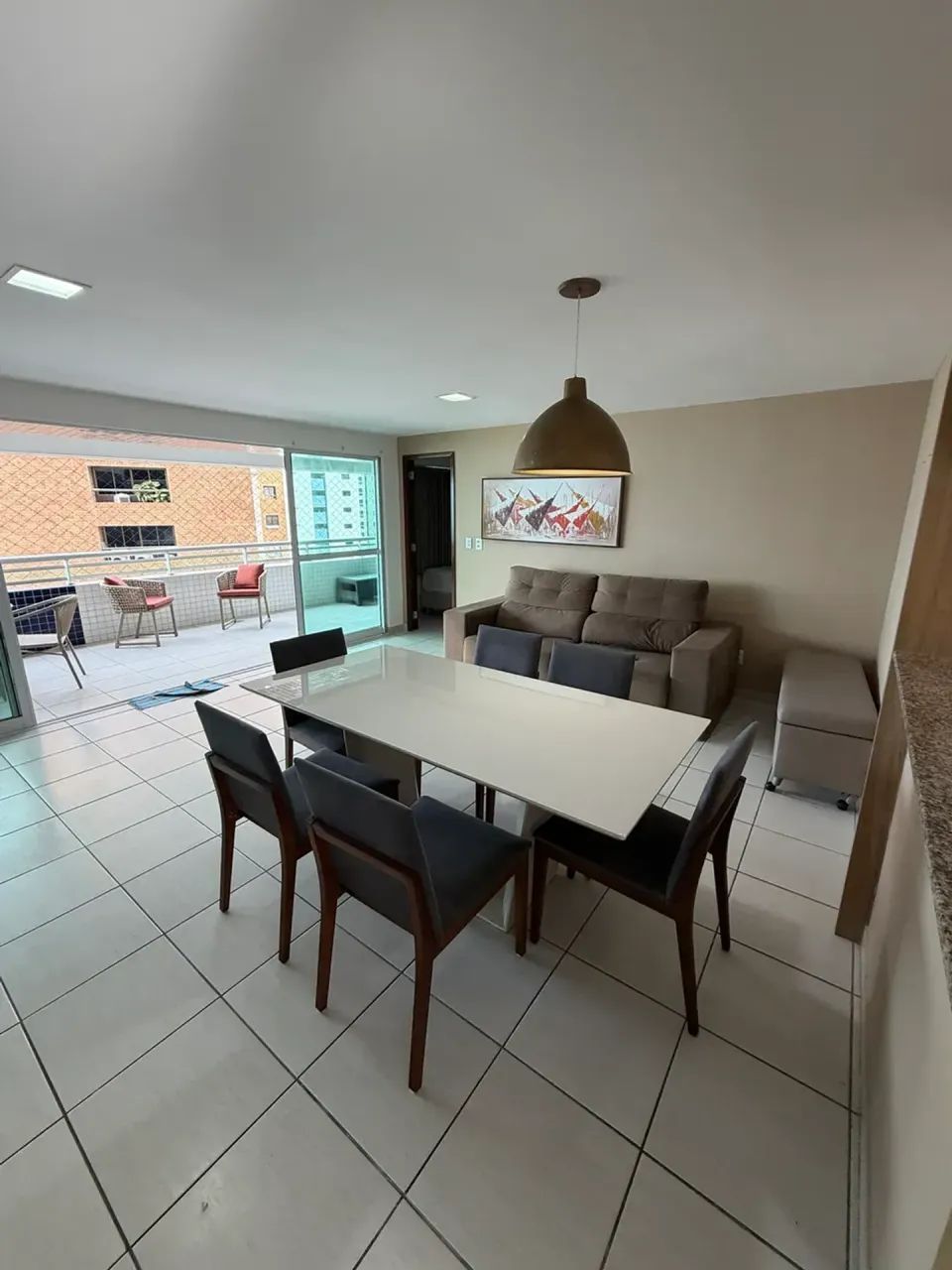 Lindo ap mobiliado vista mar 3 quartos 112m2 - Foto 4