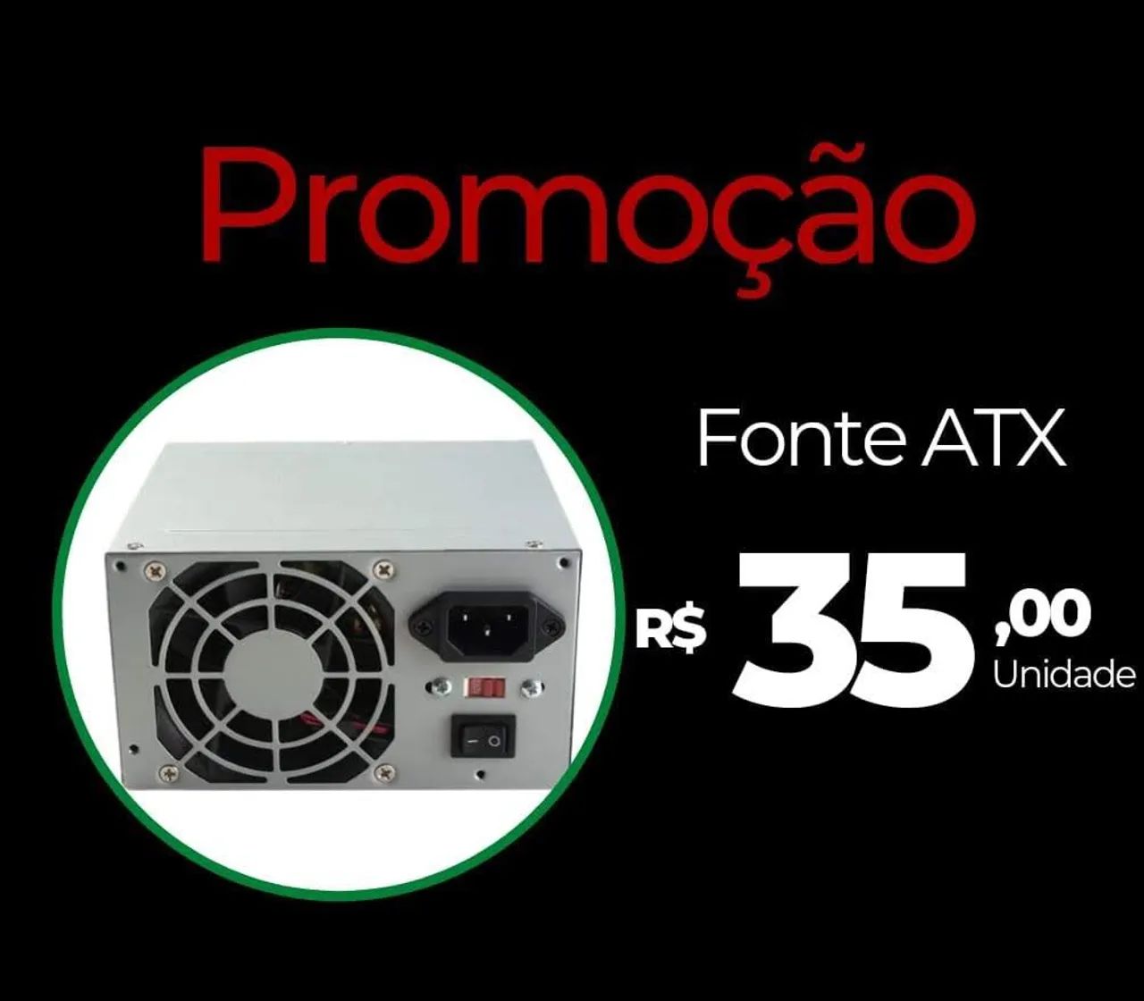 Vendo Fonte ATX para Pc 