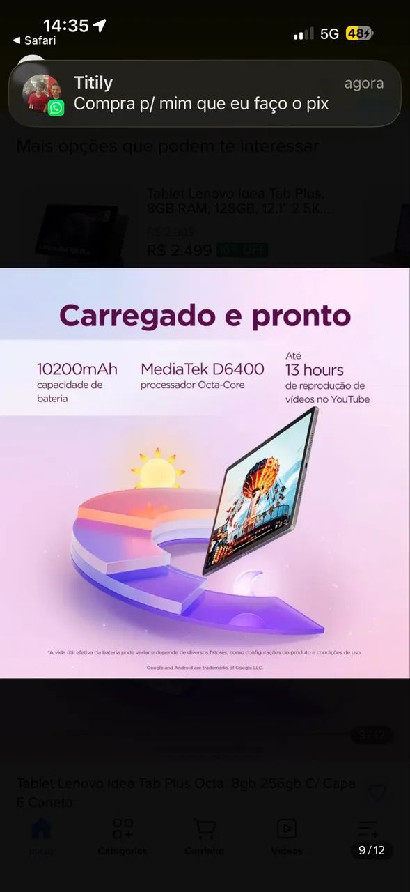 Tablet Lenovo idea Tab Plus - Foto 3