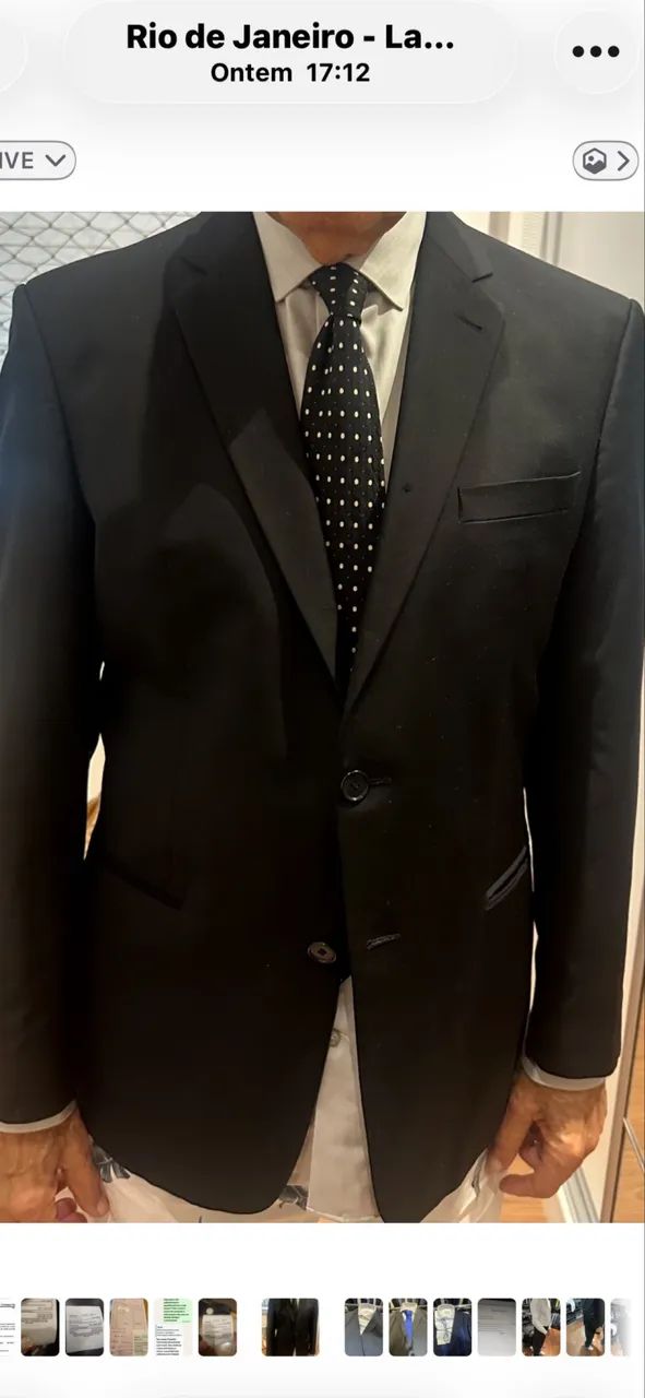 Paletó preto da Broosfield 