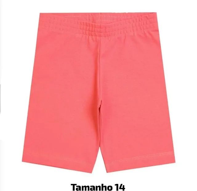 Bermuda Ciclista Juvenil Feminina Tam 14 | Cotton Básica Camélia
