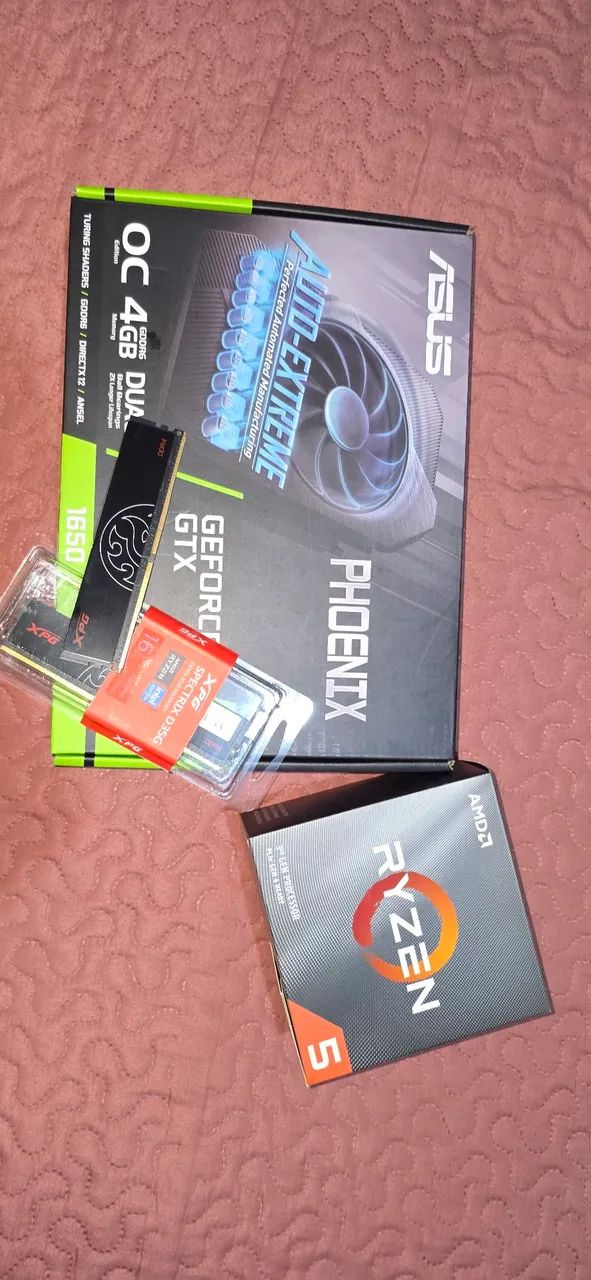 KIT PROCESSADOR, PLACA DE VÍDEO E MEMÓRIA RAM (para DESKTOP/PC)