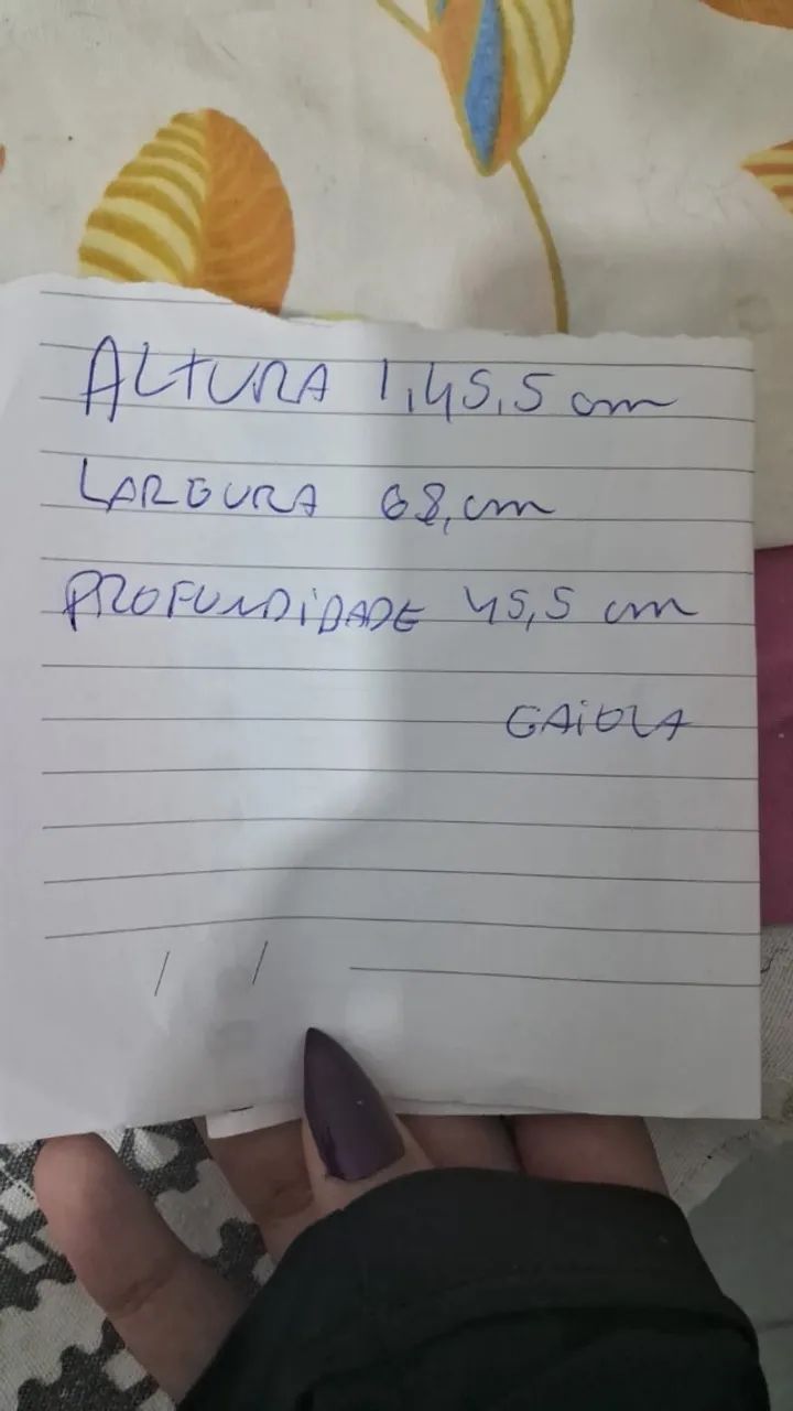 gaiola de passarinho novinhaa, medidas 1,45,5cm alt.- 68 cm largura- 45,5cm profundidade - Foto 4