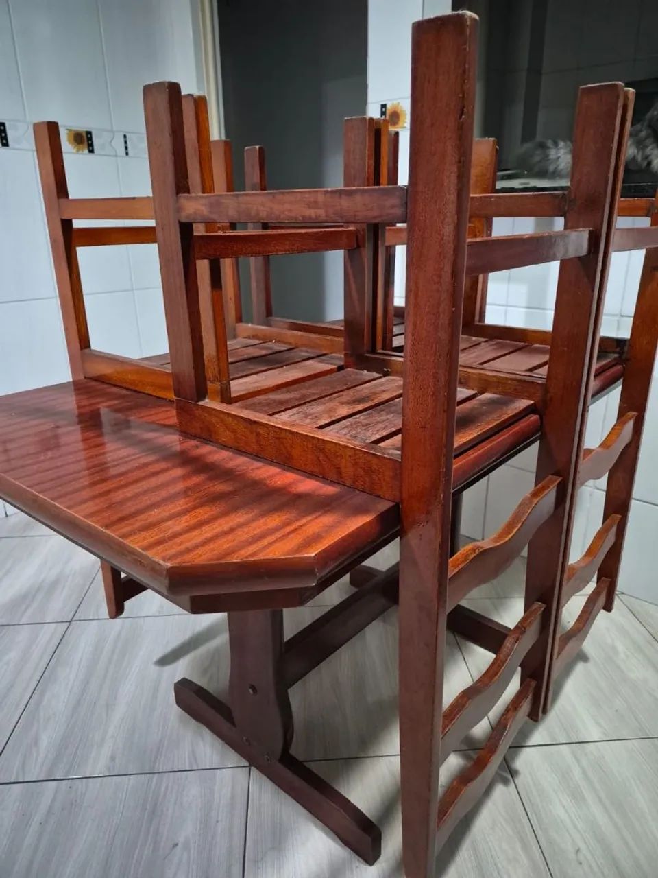Mesa de madeira maci ça  - Foto 2