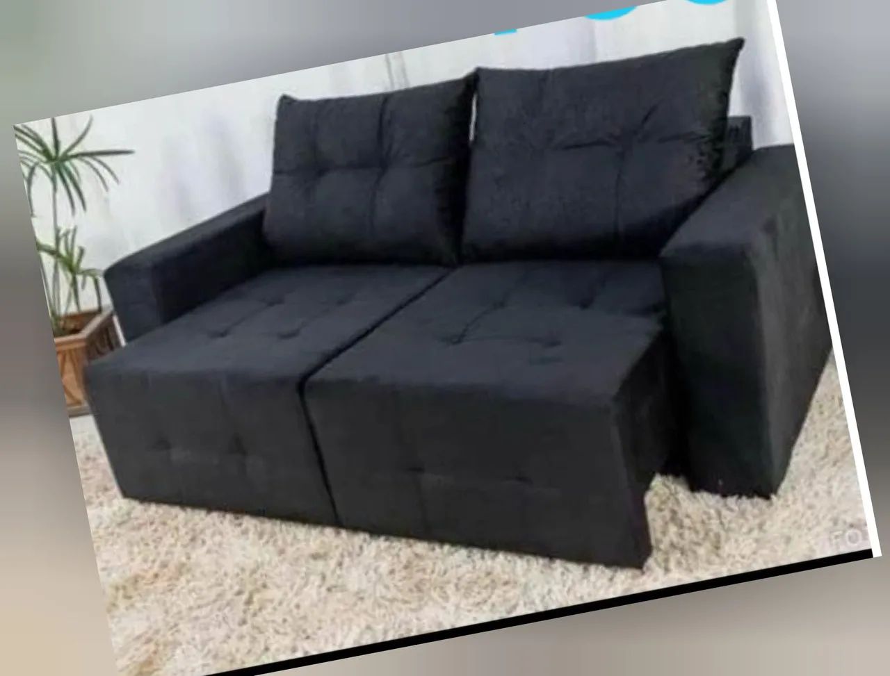 SOFÁ RETRÁTIL 1.80m DE FÁBRICA EM VÁRIAS CORES (PAGAMENTO NA ENTREGA) - Foto 2