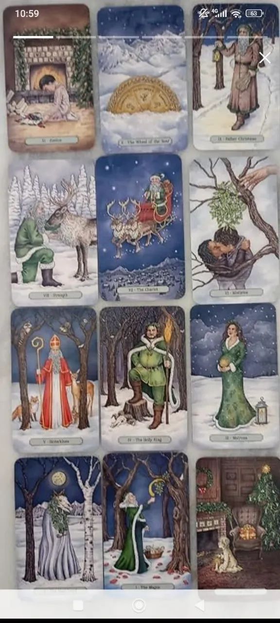Yuletide tarot Original  completo Novo - Foto 3