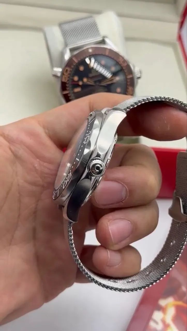Omega Seamaster 42mm 2 pulseiras + Caixa Omega - Foto 4