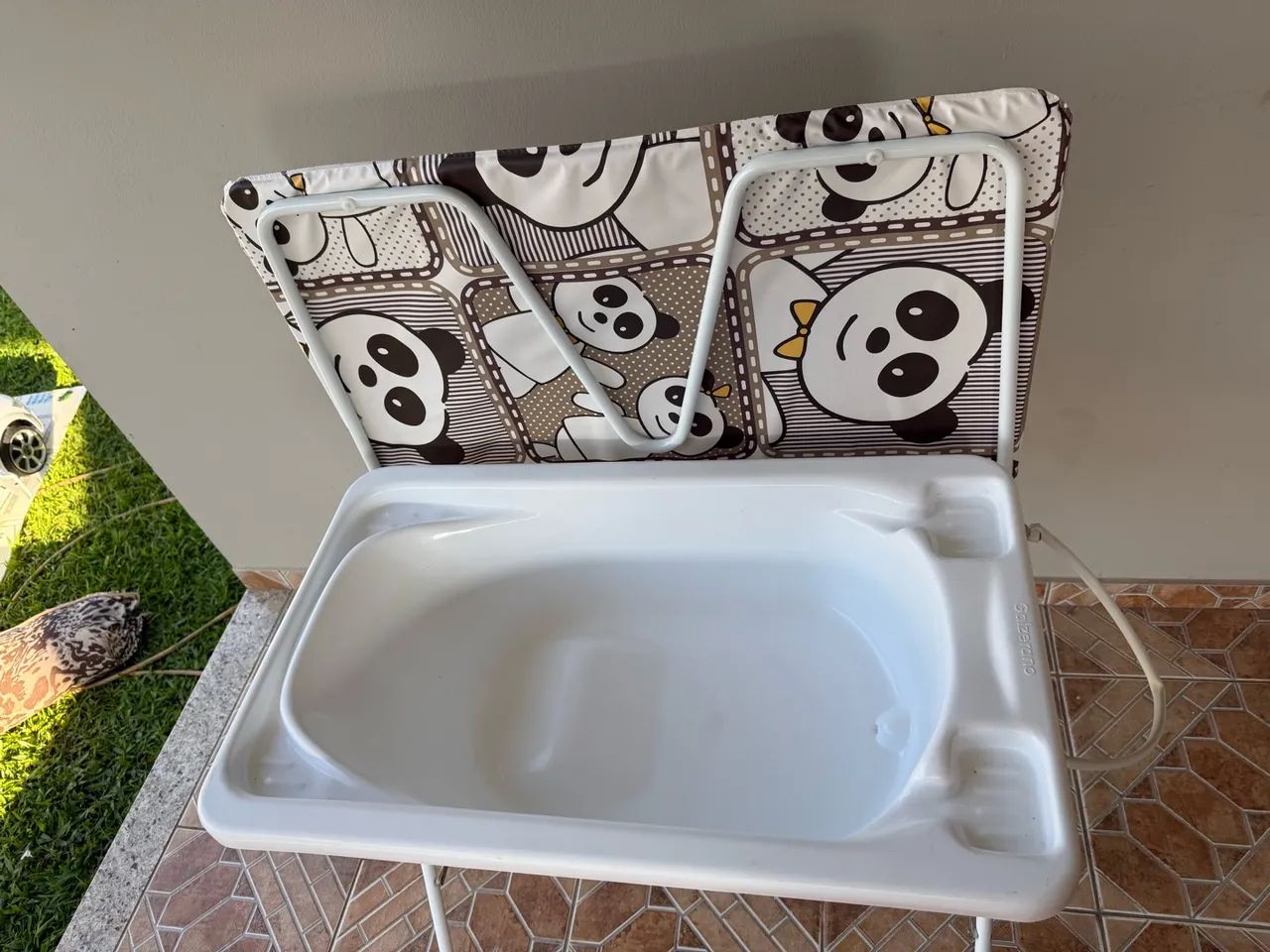 ? Banheira Galzerano com Suporte e Trocador - Panda - Foto 2