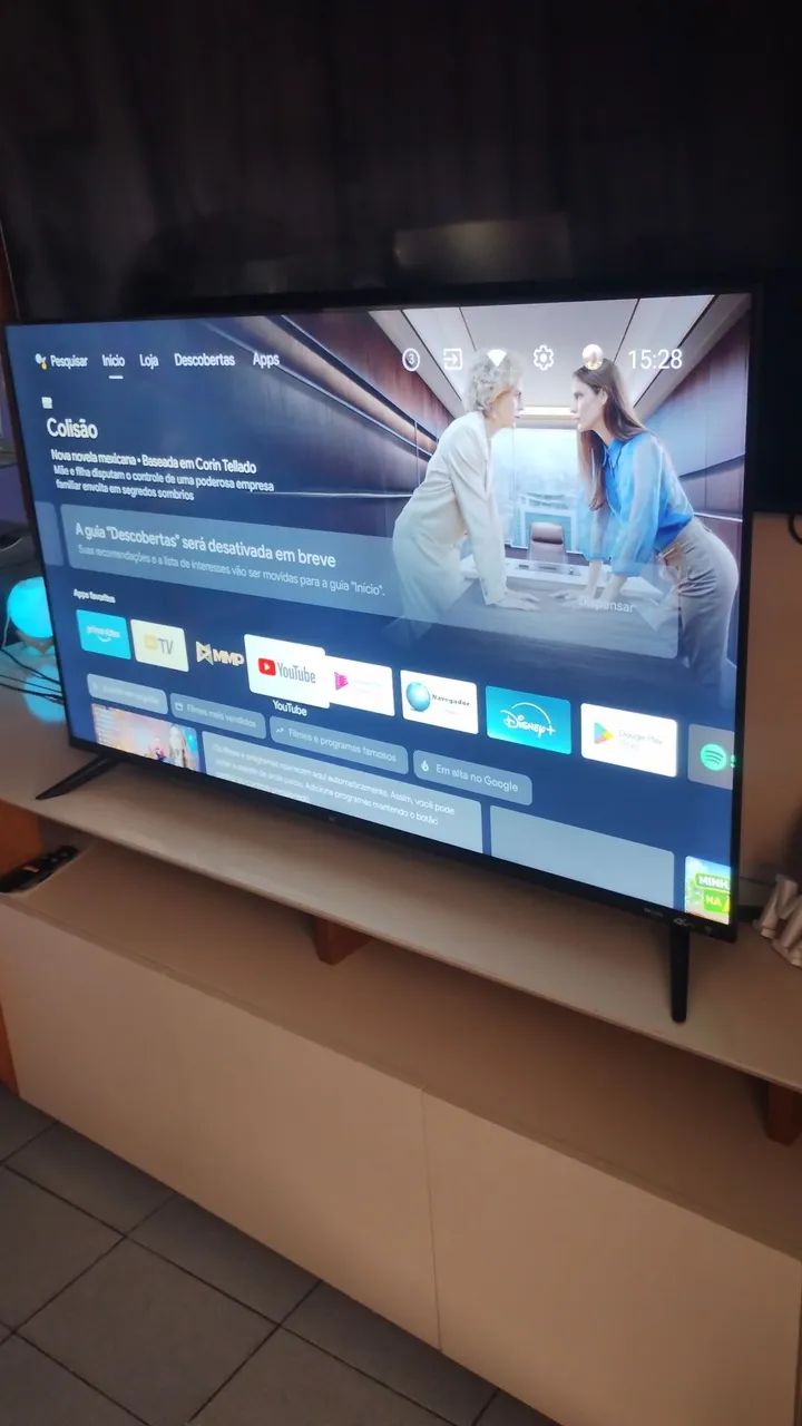 SMARTV 50 polegadas comando de voz completa todos os aplicativos 4k - Foto 5