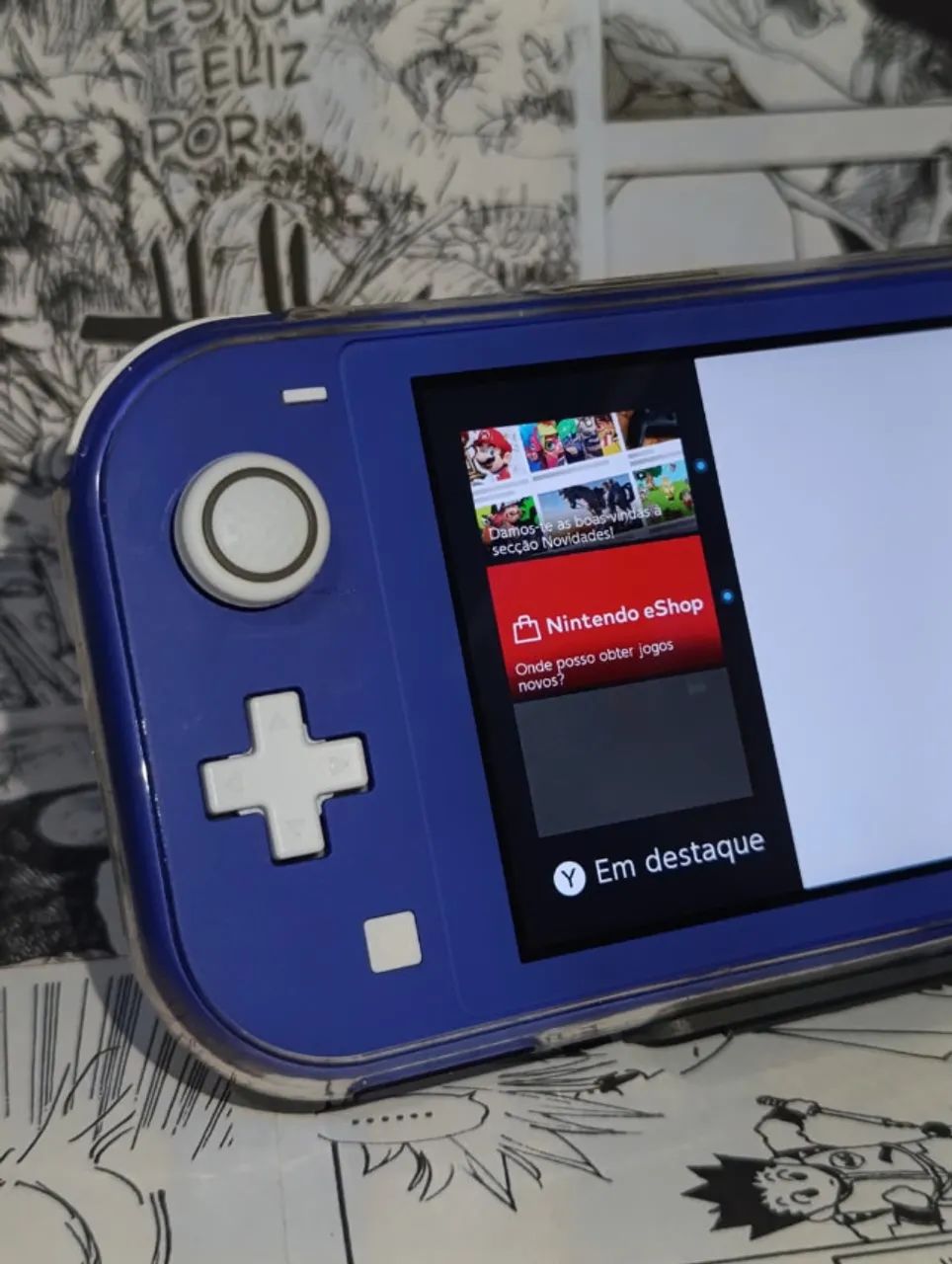 OPORTUNIDADE | Nintendo Switch Lite Azul Completo com Capa - Foto 3