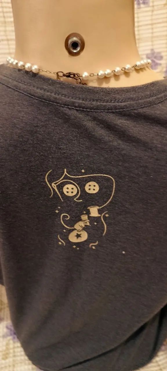 camiseta notave coraline cinza - Foto 3