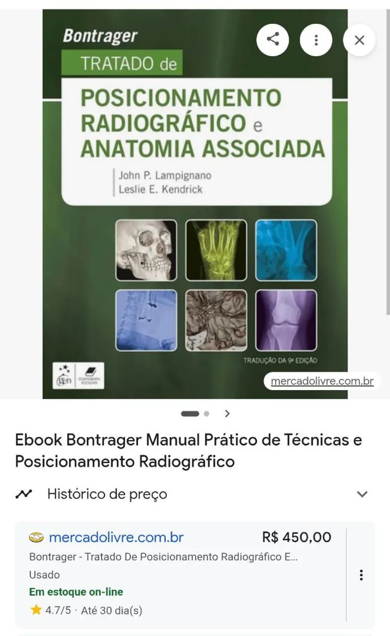 LIVRO BONTRAGER NONA EDIÇÃO - 300,00 - Foto 6