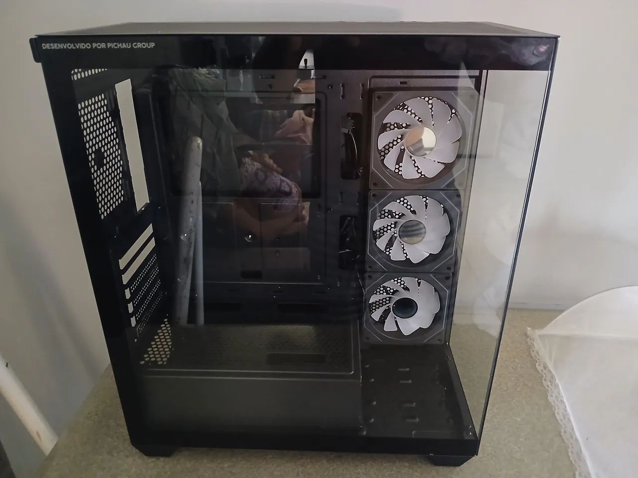 Gabinete gamer com 3 fans argb - Foto 3