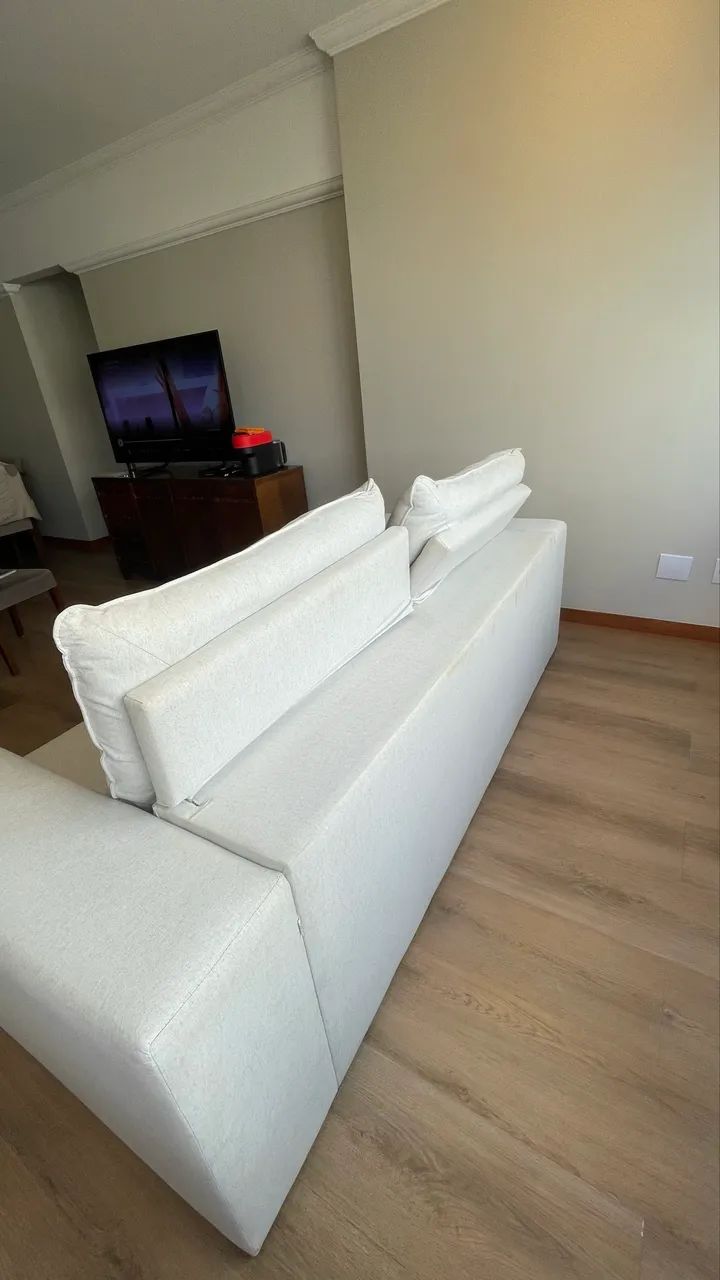 Lindo Sofa Cama linho  - Foto 2