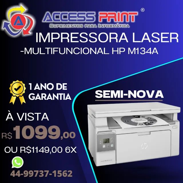 impressora laser hp multifuncional M1304A