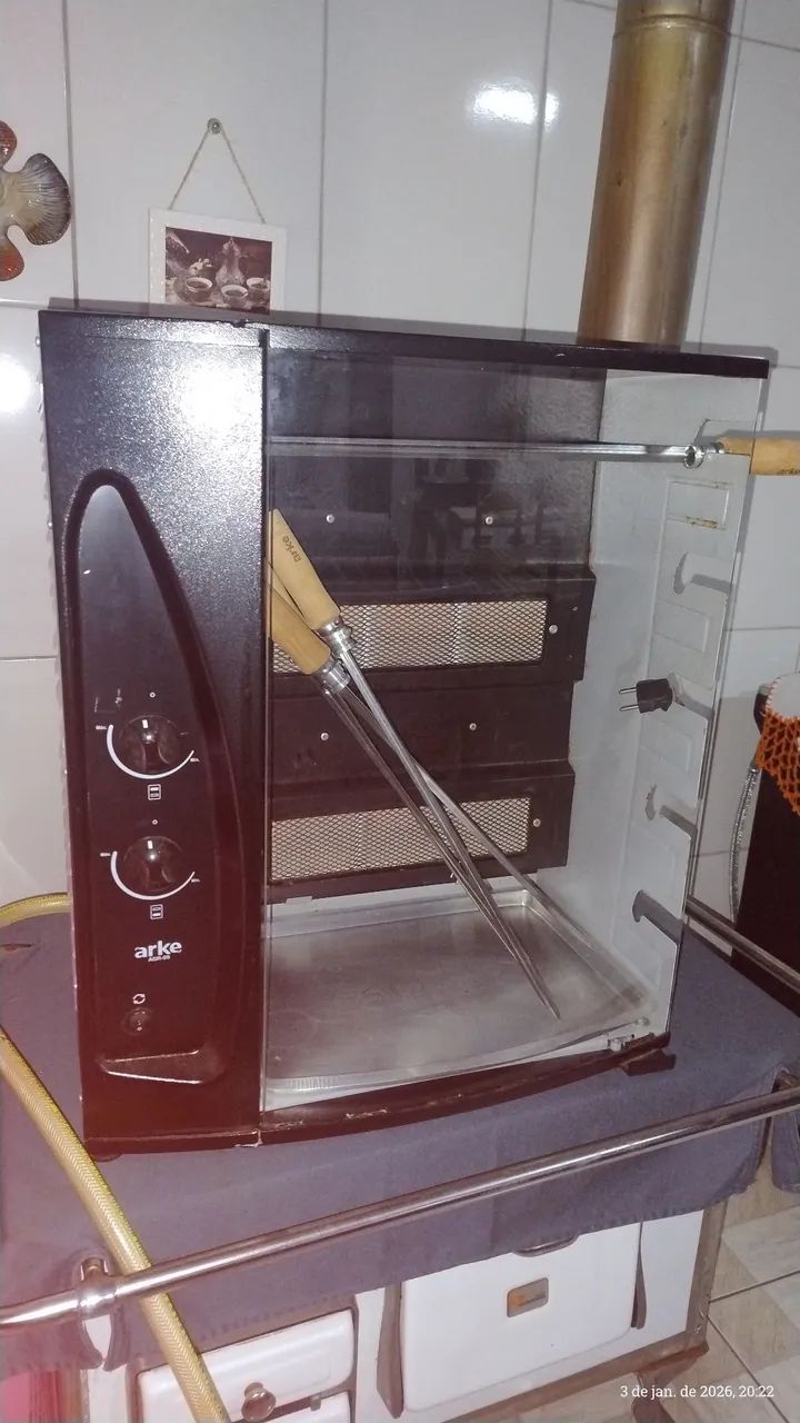 Churrasqueira elétrica a gás