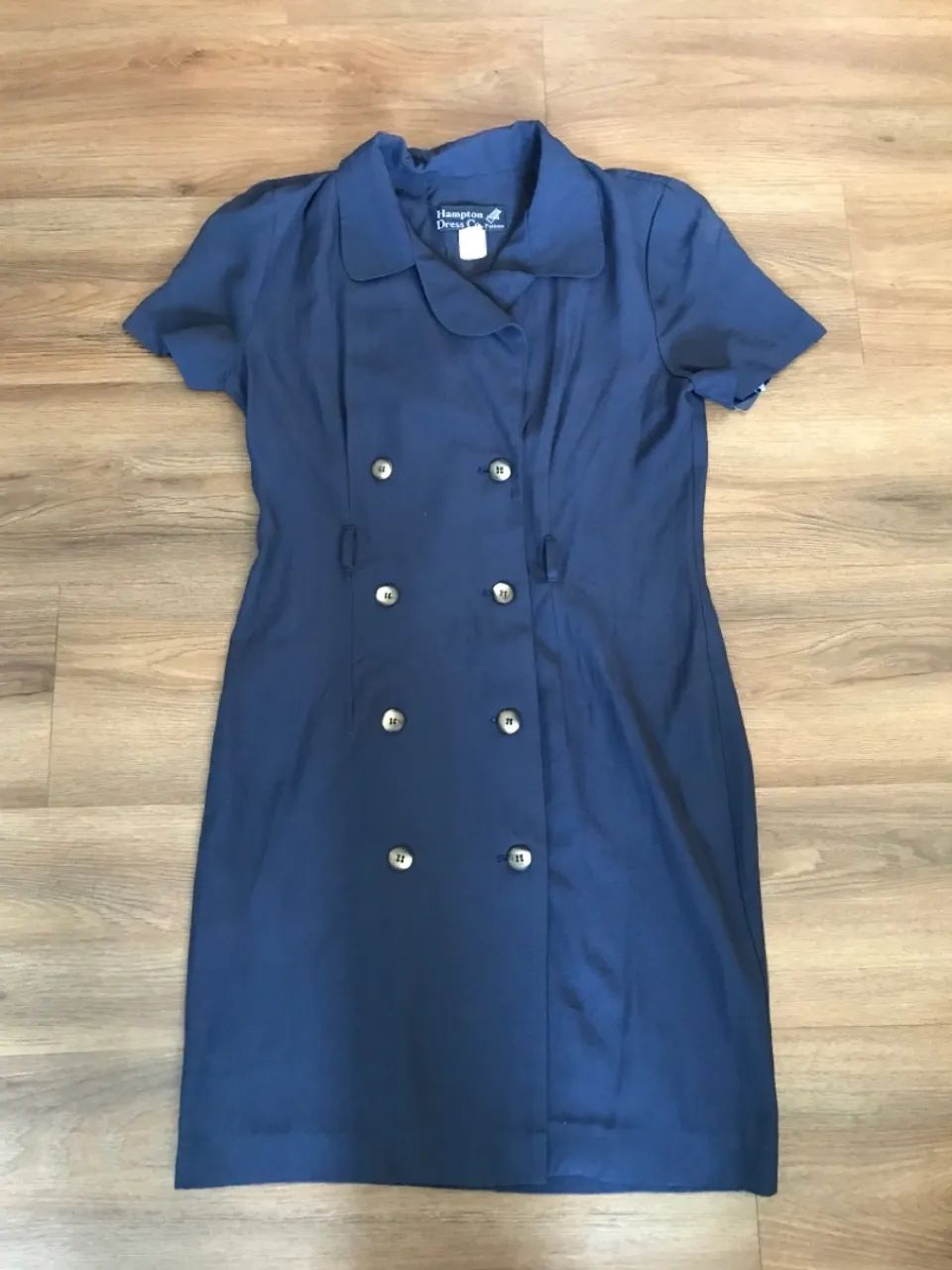 Vestido Azul Midi Tamanho 38