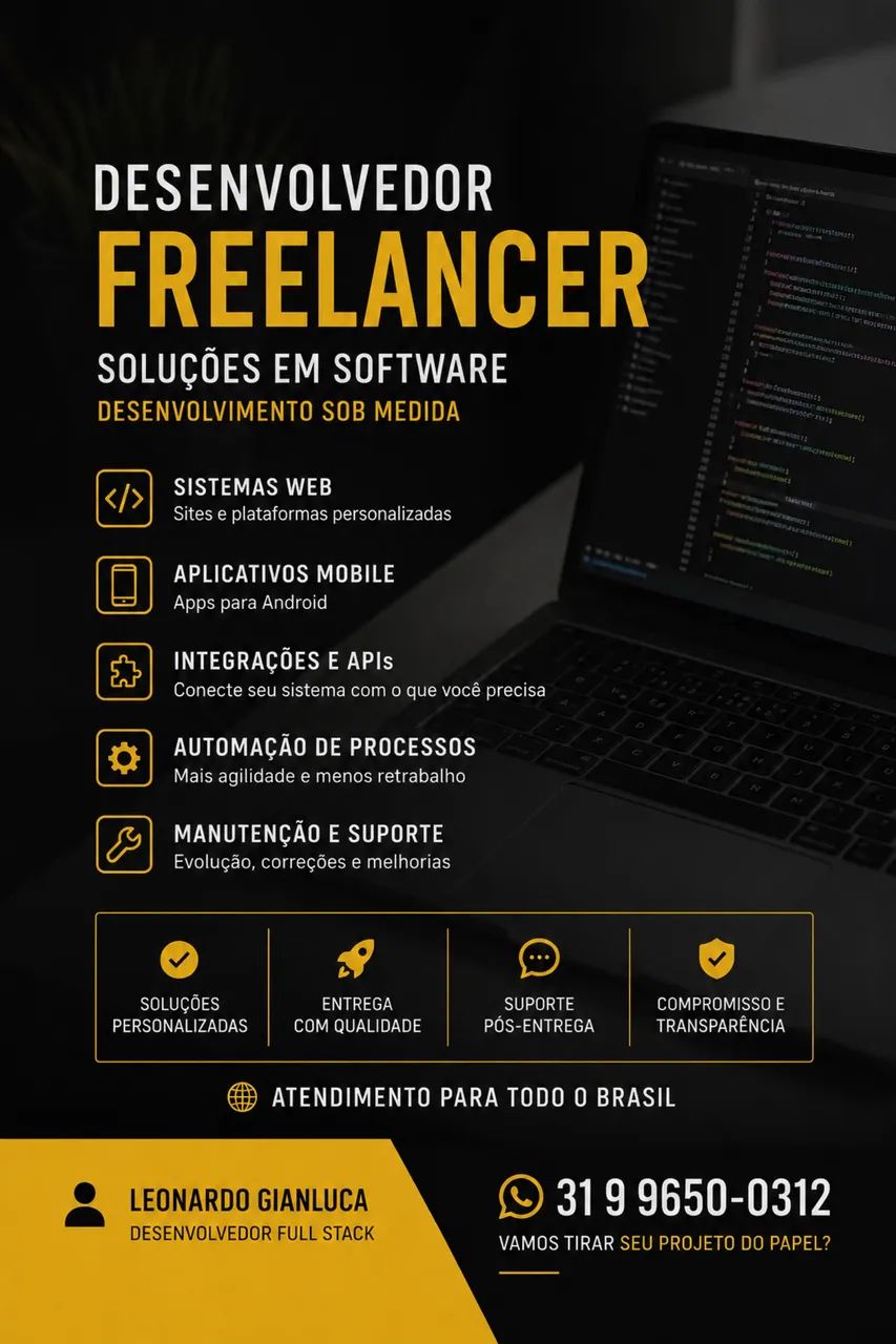 Desenvolvedor freelancer