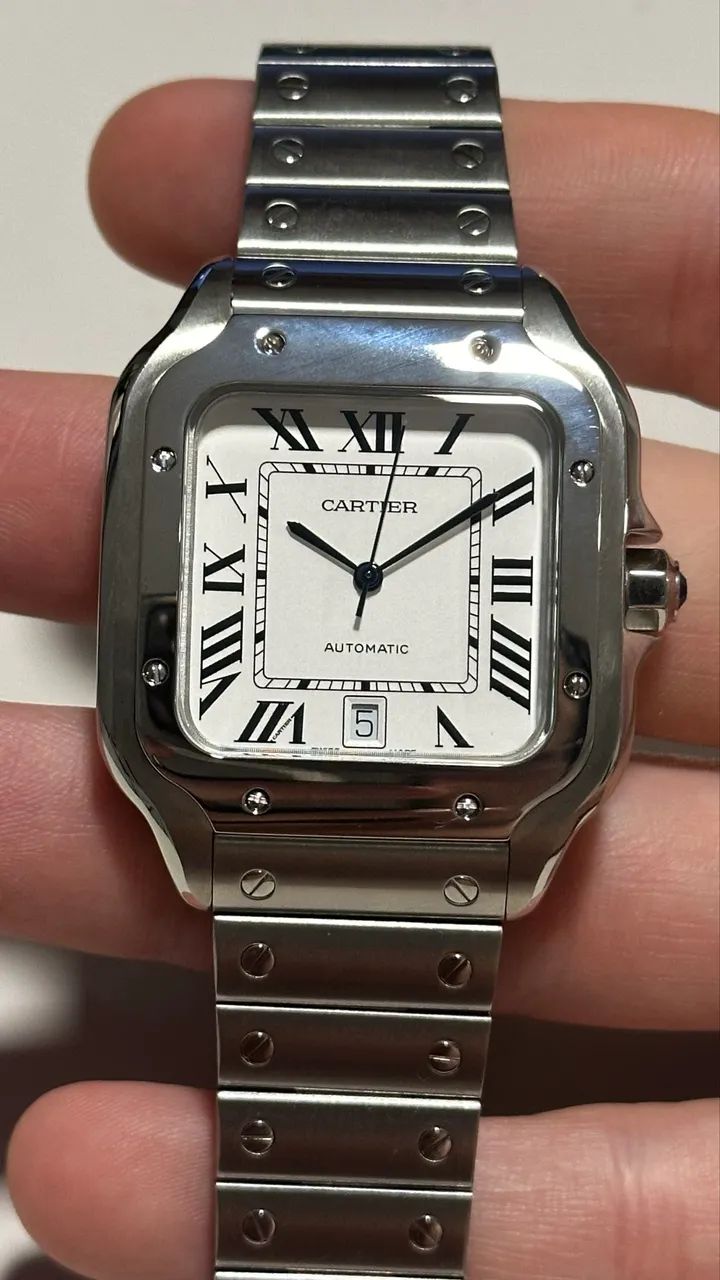 Relógio Cartier Santos XL automático Clne