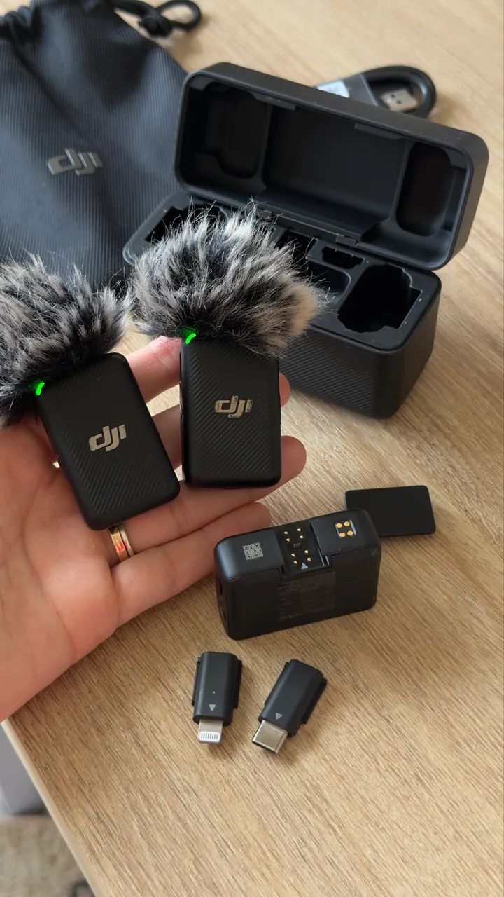 DJI Mic(初代) MICROFONE DJI MIC 1ª geração COMPLETO - 2Tx + Rx + Acessórios