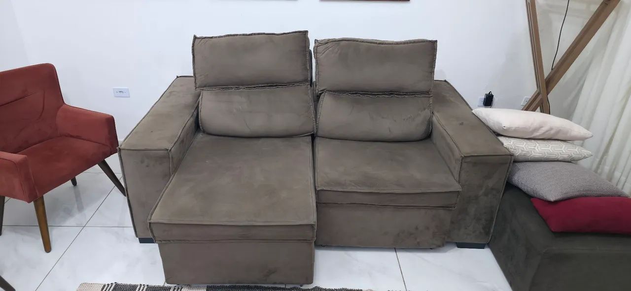 Sofa retrátil 2 metros - Foto 2