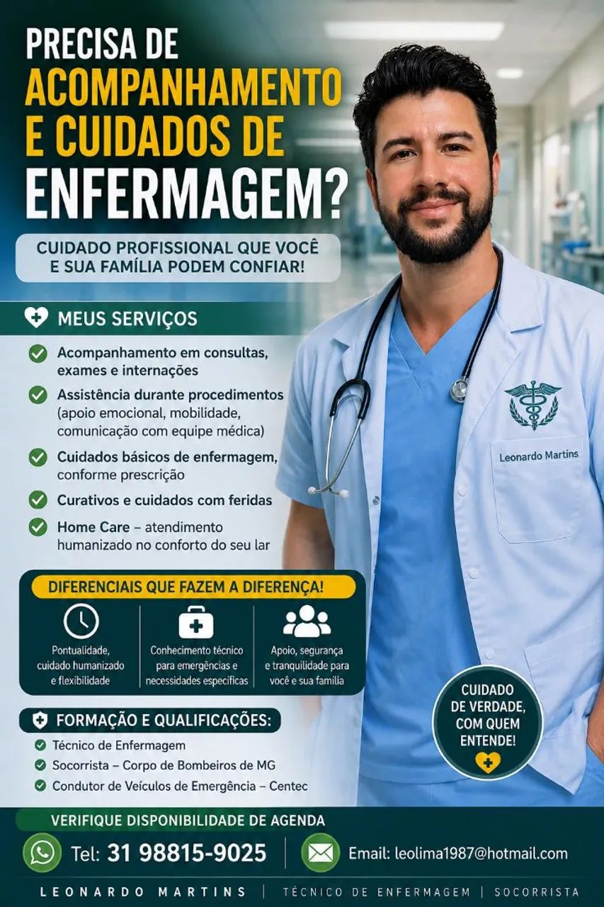 Técnico de enfermagem particular