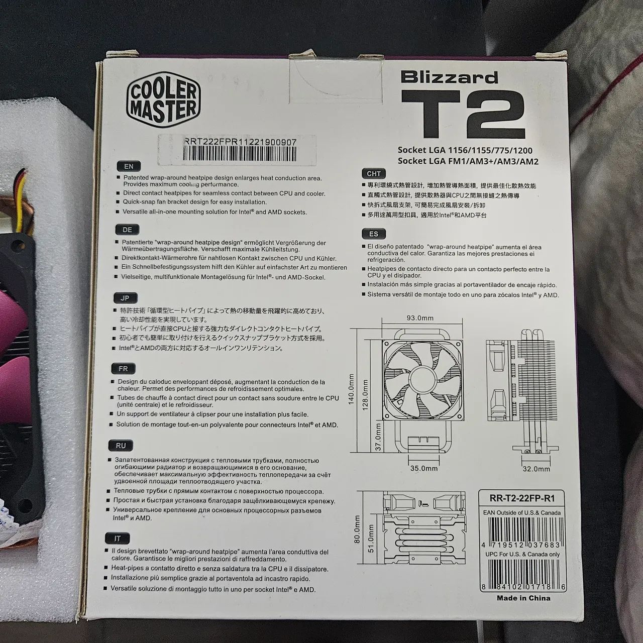 Cooler Master Blizzard T2 P/ Processador Cpu Amd Am4 Ryzen - Foto 5