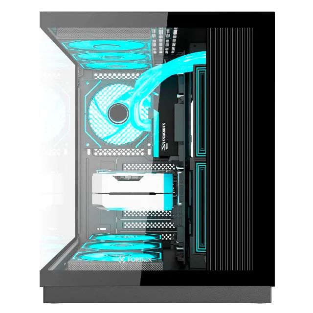 Gabinete fortrek clarity modelo ATX aquario preto - Foto 3