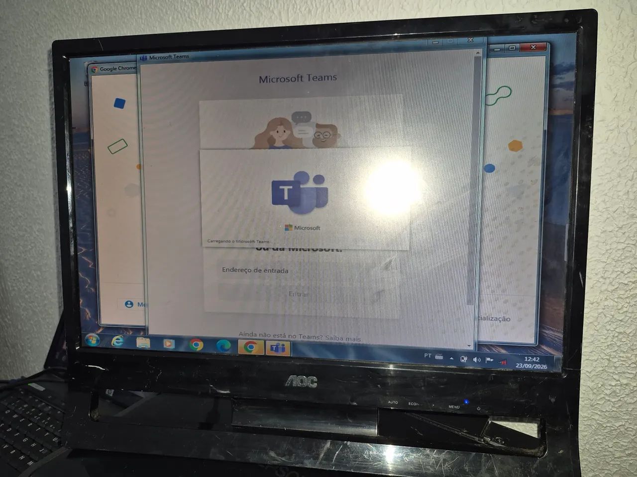 Monitor AOC LED 18.5" (Para Conserto ou Retirada de Peças) - Modelo E970SWHEN - Foto 4