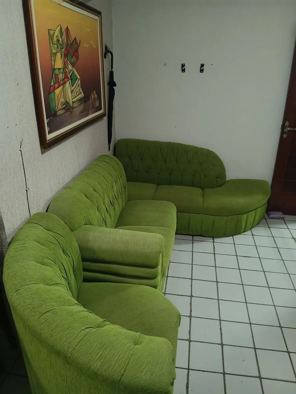 Sofa 3 partes Bem Conservado! - Foto 2