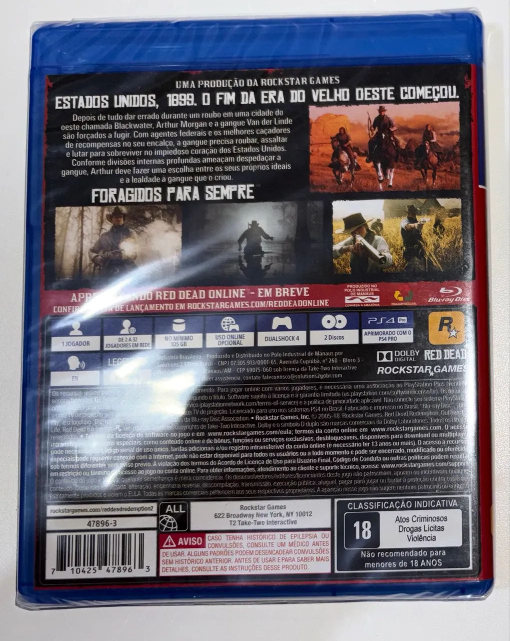 Red Dead Redemption 2 ps4 novo lacrado  - Foto 2