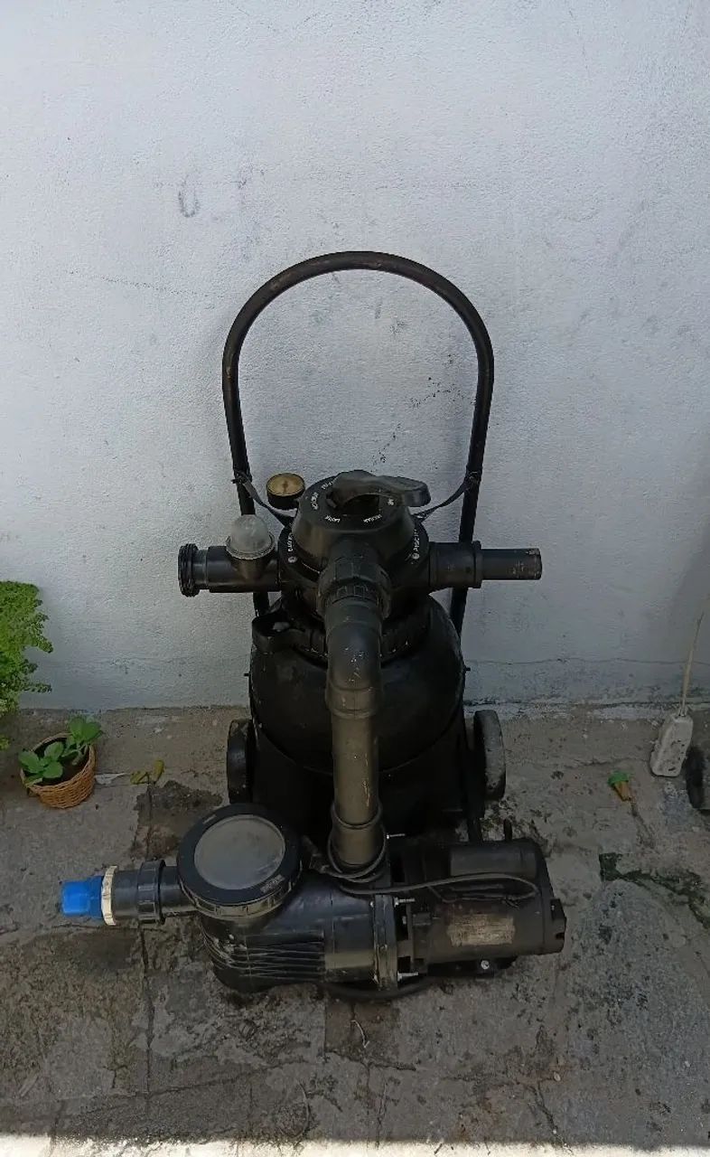 Bomba e filtro de piscina 