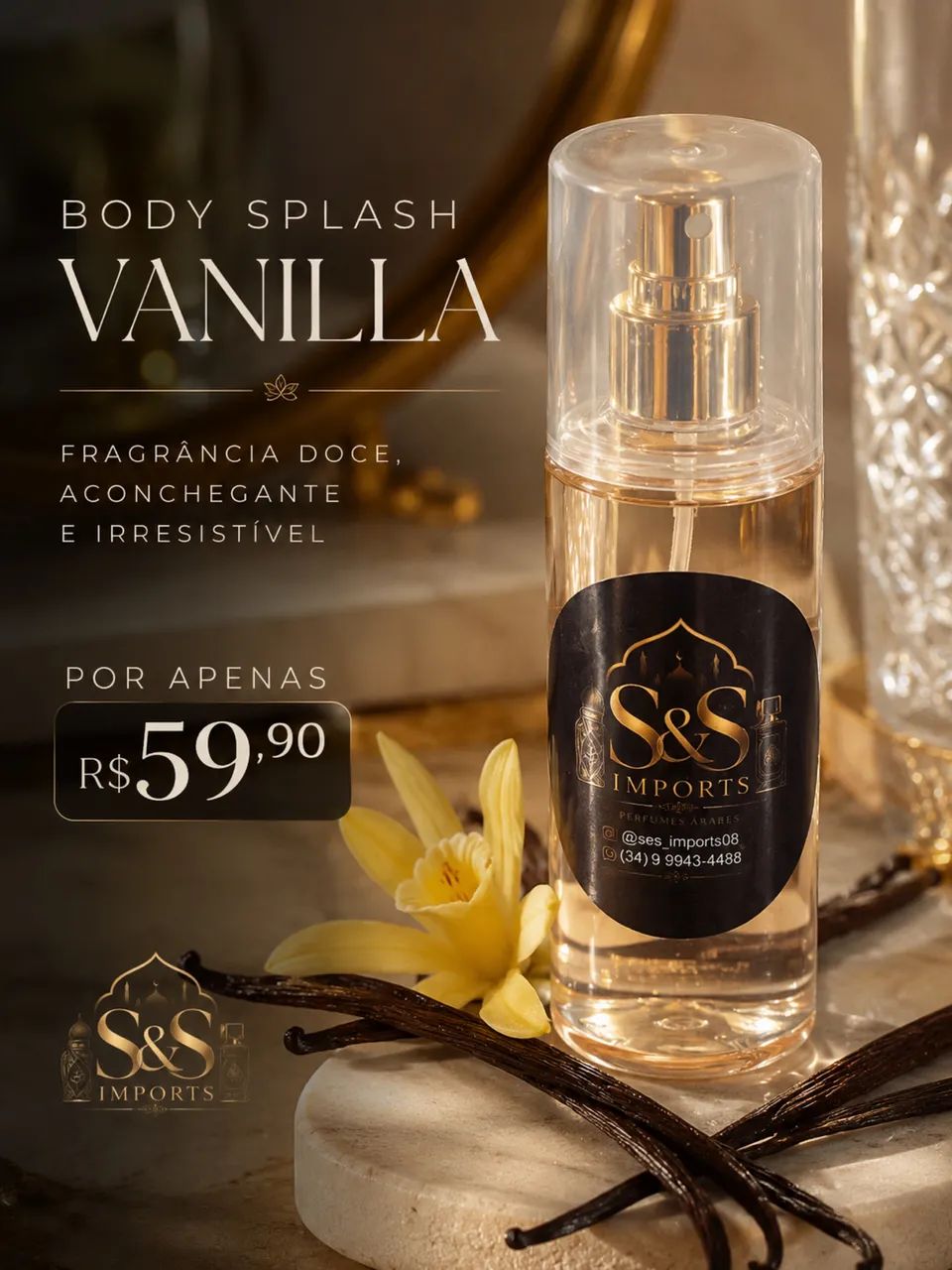Body Splash Vanilla - S&S Imports