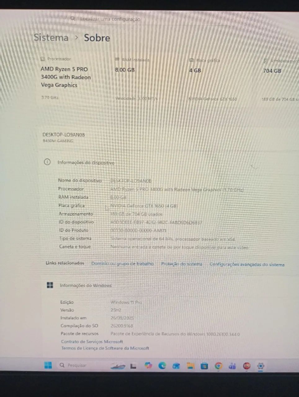 Vendo processador Ryzen 5 pro 3400G - Foto 3