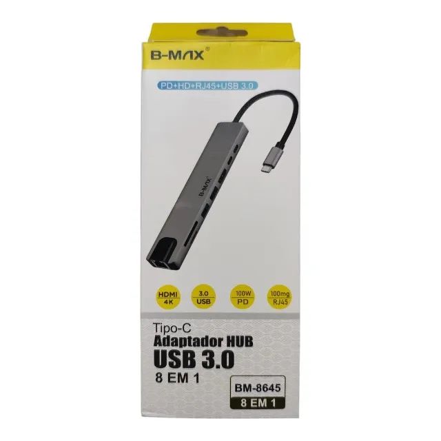 Adaptador HUB USB 3.0 8 EM 1 - Foto 3